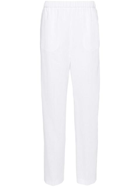 FABIANA FILIPPI chambray pipe-trim tapered trousers