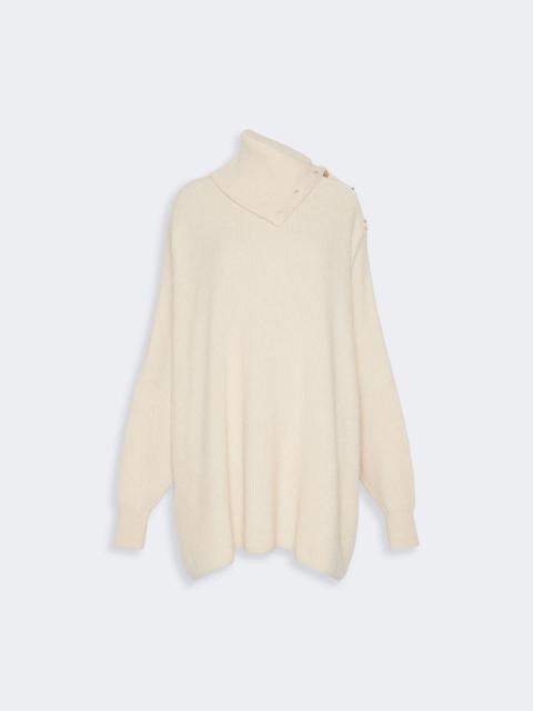 Sportmax ALIBI Oversized wool and cashmere dress - BEIGE