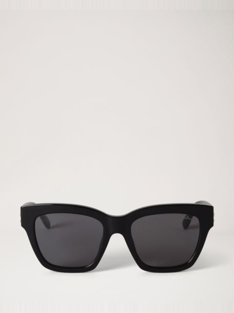 Mulberry Vera Sunglasses Black & Tortoiseshell Bio Acetate