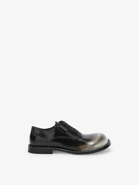 Moschino TWO-TONE BRUSHED CALFSKIN DERBIES