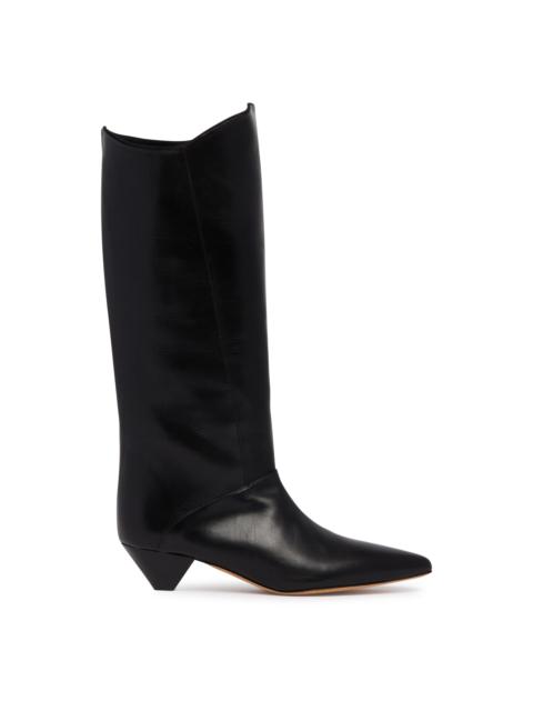 JUDE Black Romy Leather Boots
