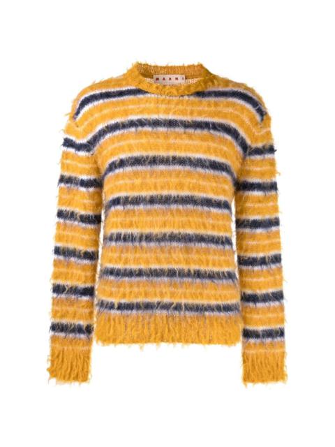 Marni striped long-sleeve sweater