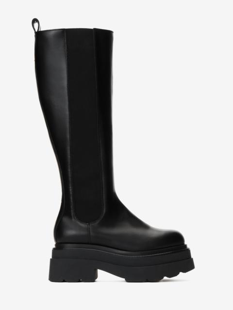 carter platform chelsea boot in leather