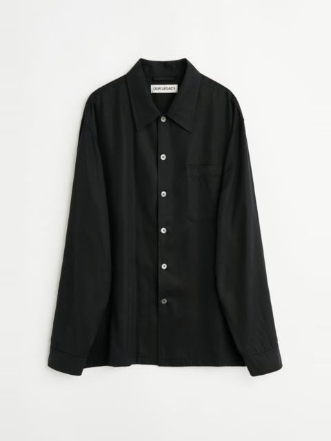 Our Legacy Every Shirt Draping Black Lyocell