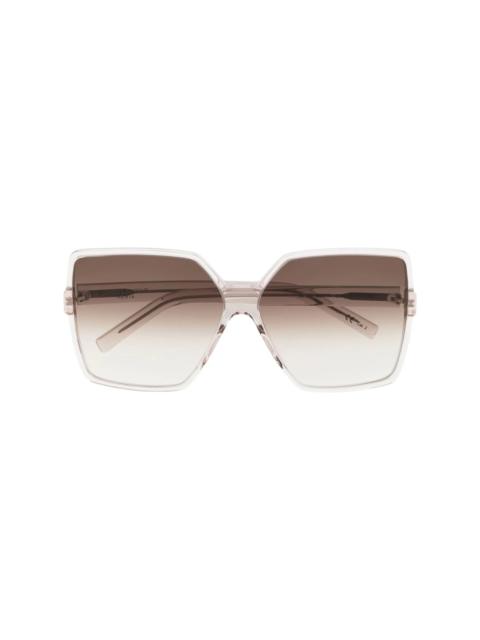 SAINT LAURENT gradient oversize-frame sunglasses