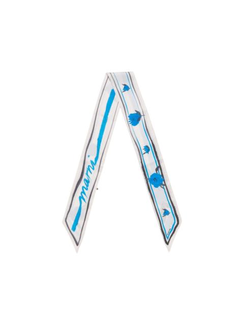 Marni floral striped silk bandeau