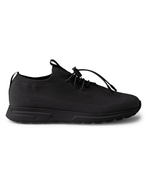 Prada Women's Prax Stretch Knit Sneakers - Black