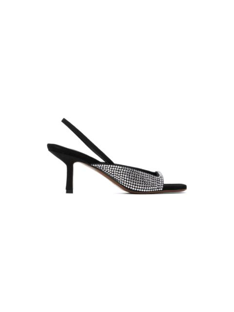 NEOUS Black Kamui Heeled Sandals