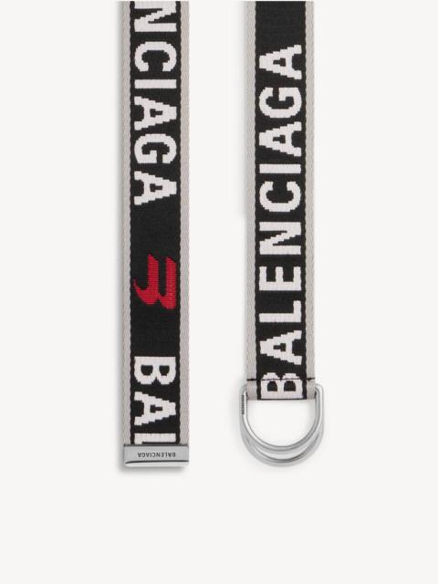 BALENCIAGA Men's D Ring Belt in Grey