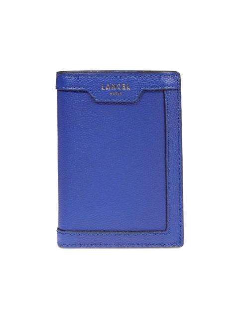 LANCEL pebbled zip wallet