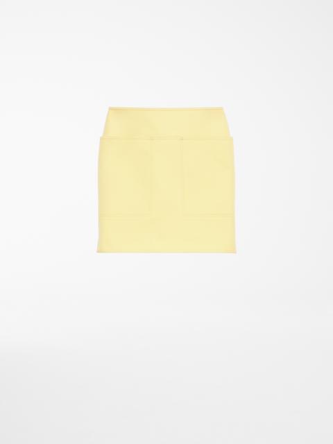 BEVANDA Cotton gabardine skirt