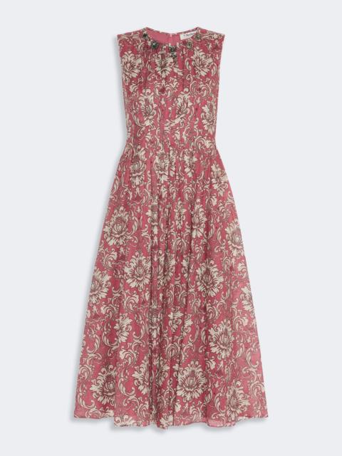 'S Max Mara AGILE Printed cotton voile midi dress - SHADED PINK