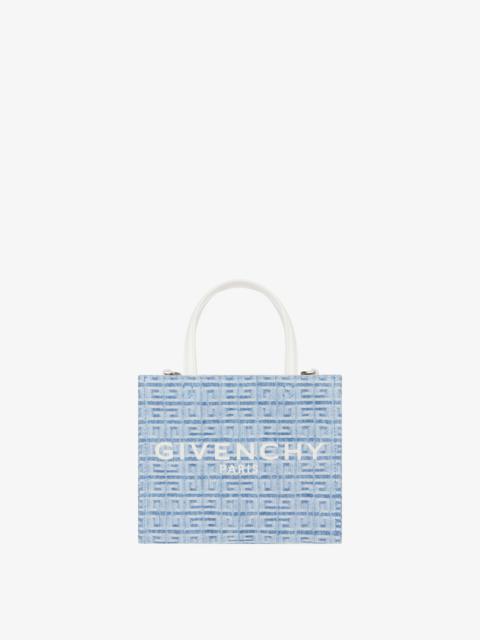Givenchy MINI G-TOTE SHOPPING BAG IN 4G DENIM
