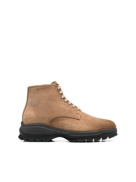 Santoni ankle lace-up fastening boots