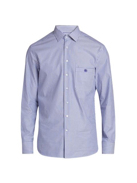 Etro Men's Striped Jacquard Shirt - Bicolour