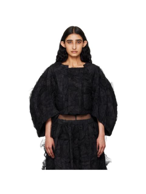 Comme Des Garçons Black Ruched Jacket