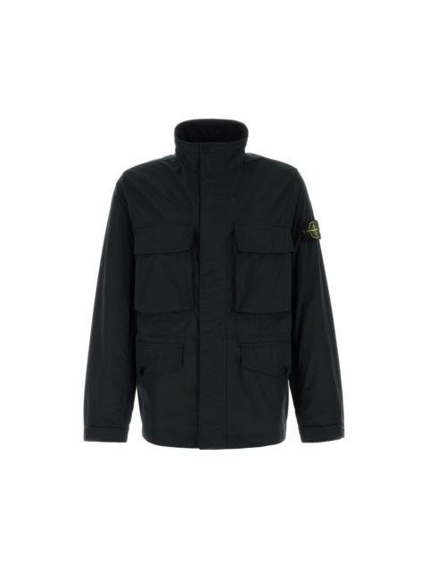 Stone Island STONE ISLAND Black Polyester Jacket New & Authentic (Men's s