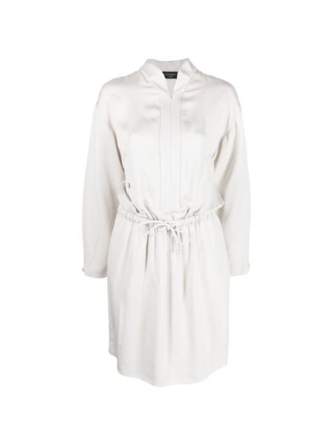 EMPORIO ARMANI draped shirt dress