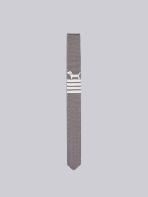 Thom Browne Hector Icon Silk Jacquard 4-Bar Knit Tie