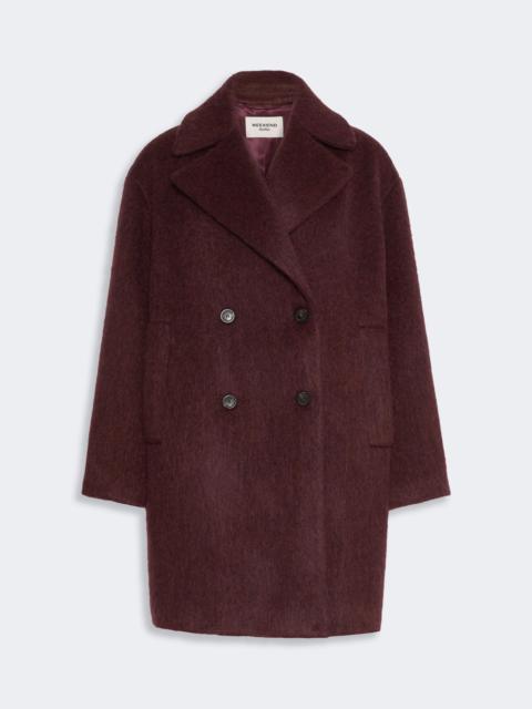 WEEKEND Max Mara ACCENTO Wool and alpaca blend coat - BORDEAUX