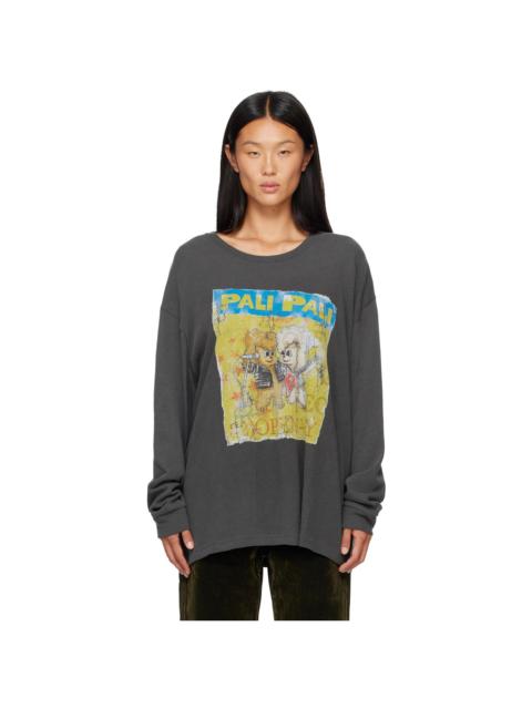 OPEN YY Gray Pet Club Rocker Long Sleeve T-shirt