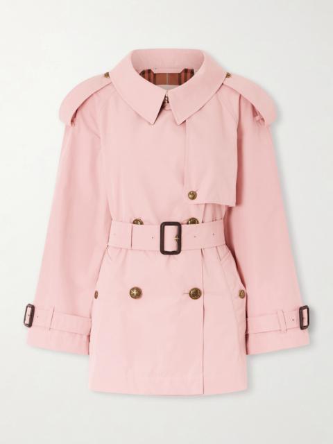 Burberry Fitzrovia Double-breasted Belted Cotton-poplin Trench Coat