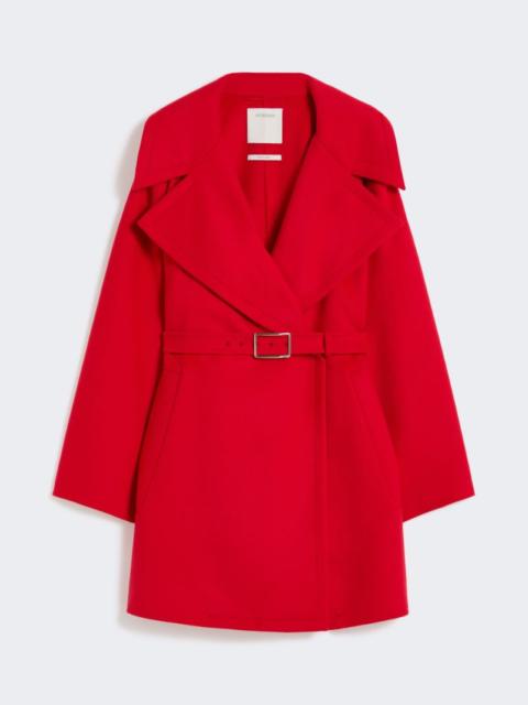 Short wool coat - red