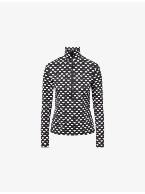 GOLDBERGH Cuori Half-Zip Stretch-Jersey Ski Top