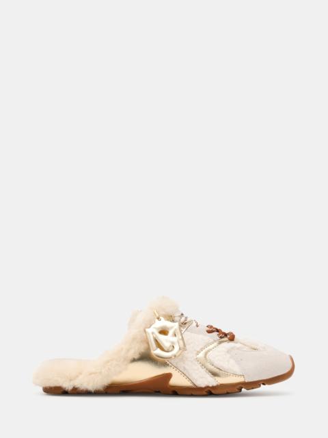 STEVE MADDEN AZIEL MULE FAUX FUR SHEARLING