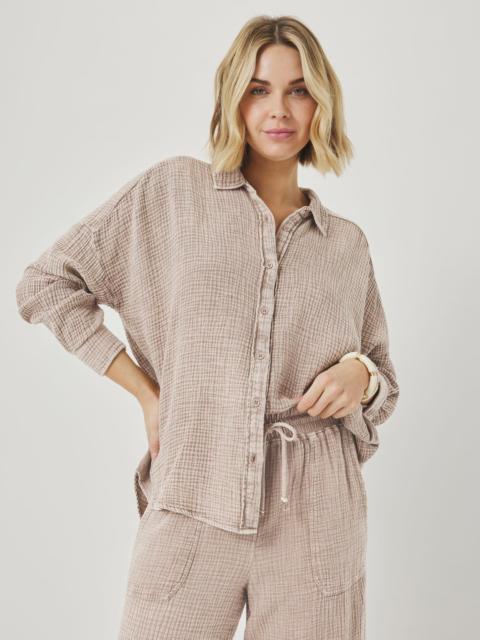 Splendid Ava Gauze Button Down