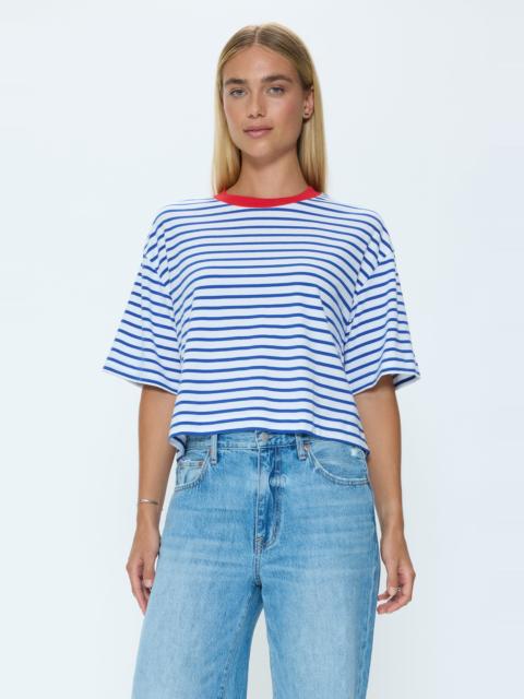 PISTOLA MAE CROPPED TEE - MARITIME RED
