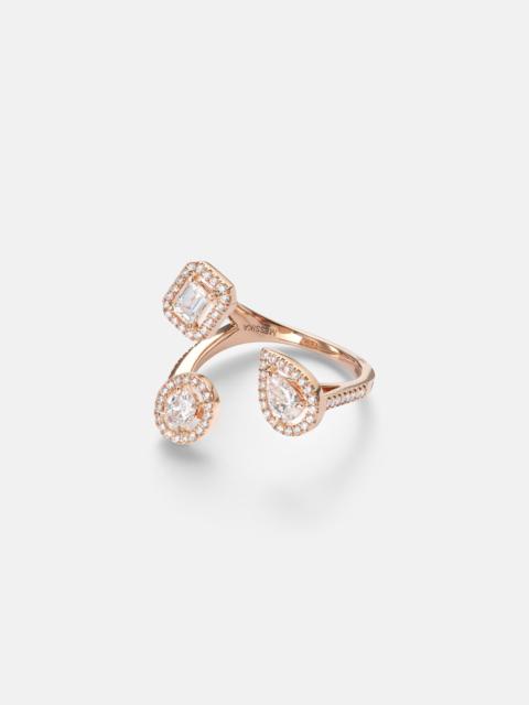 MESSIKA My Twin Trilogy 18kt rose gold ring with diamonds