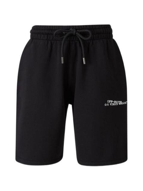 Off-White drawstring printed shorts