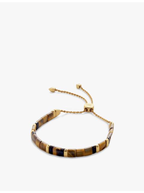 MONICA VINADER Delphi 18ct yellow gold-plated vermeil sterling-silver and tiger's eye friendship bracelet