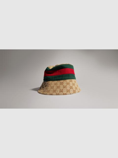 GUCCI GG cotton canvas bucket hat with Web