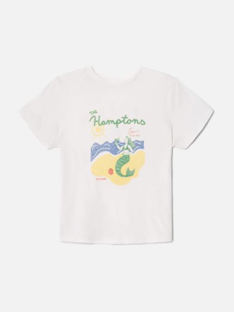RE/DONE Classic Tee Hamptons Mermaid - Vintage White