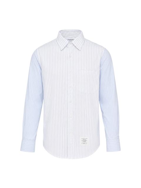Thom Browne Straight Fit Long Sleeve Shirt