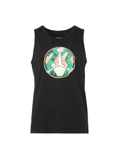 Jordan Air Jordan Pattern Printing Sports Vest Men's Black DQ5878-010