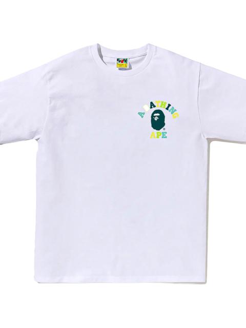 A BATHING APE® Colors College ATS SS Tee "White" 0ZXTEM028101Q WHX