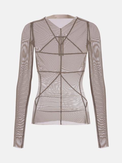 Rick Owens Temple sheer tulle top