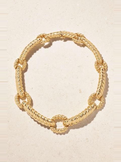 DAVID WEBB Rope 18-karat gold necklace