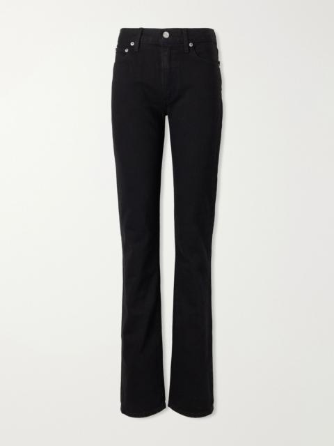 ÉTERNE Chloe high-rise straight-leg jeans Black