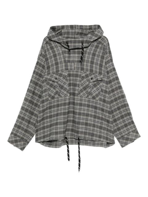 Martine Rose check-pattern hoodie