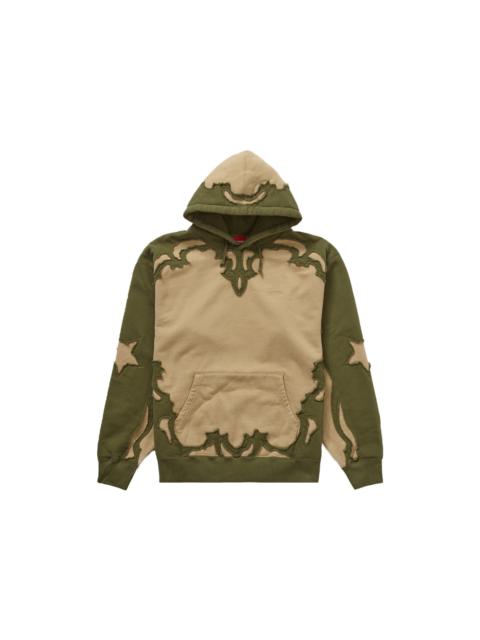 Supreme Western Cut Out Hooded Sweatshirt Dark Tan