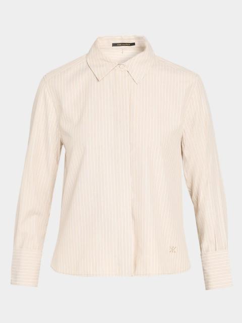 KOBI HALPERIN Alexie Striped Button-Front Blouse