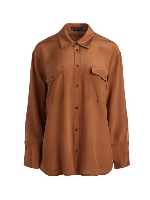 Alice + Olivia FINELY OVERSIZED UTILITY SHIRT