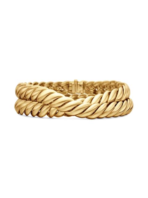 DAVID YURMAN Women's Sculpted Cable Double Wrap Bracelet in 18K Yellow Gold - Gold