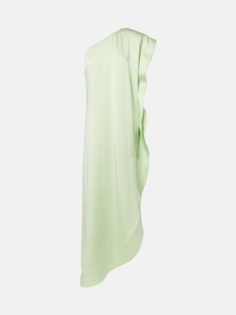 Stella McCartney Envers asymmetric satin cocktail dress
