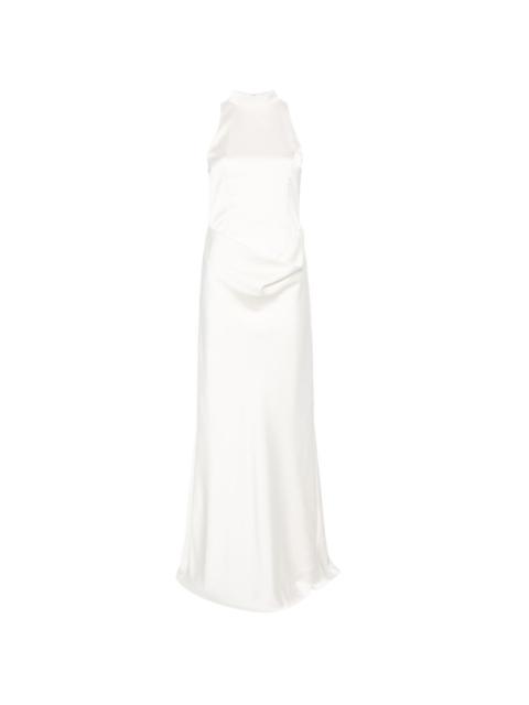 ROTATE high-neck maxi dress