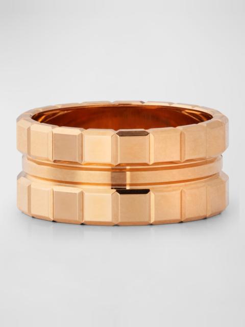Chopard 18K Rose Gold Ice Wide 3 Band Ring